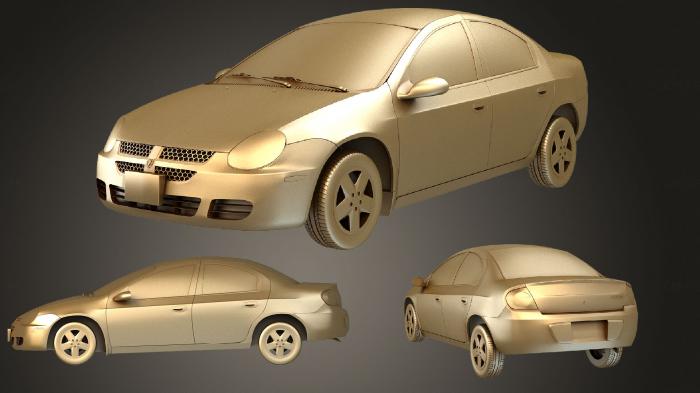 نموذج ثلاثي الأبعاد لآلة CNC السيارات والنقل دودج نيون 2005